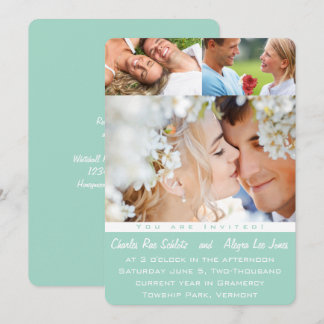 Mint As Suas Convites De Casamento De Fotografias