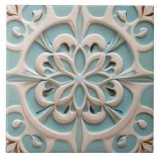 Mint Blue Daisy Flower Alivio Boho Floral