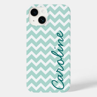 Mint Chevron Monograma