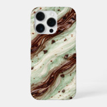 Mint Chocolate Chip Milkshake Marble Design