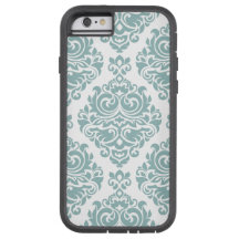 Mint,damask,moderno,padrão,giro,tendência,chic,fof