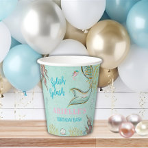 Mint Glitter Mermaid tail under the sea