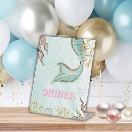 Mint Glitter Mermaid tail under the sea Drinks