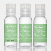 Mint Green Chá de fraldas Hand Sanitizer