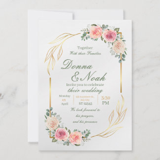 Mint Mold Modern Wedn Poster de Convite