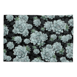 Mint Rosette Suculenta Repetir Impressão a Preto