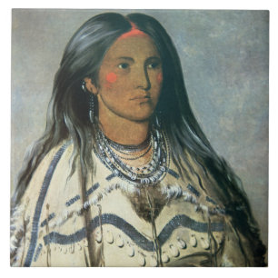 "Mint", uma menina indiana de Mandan, 1832 (o