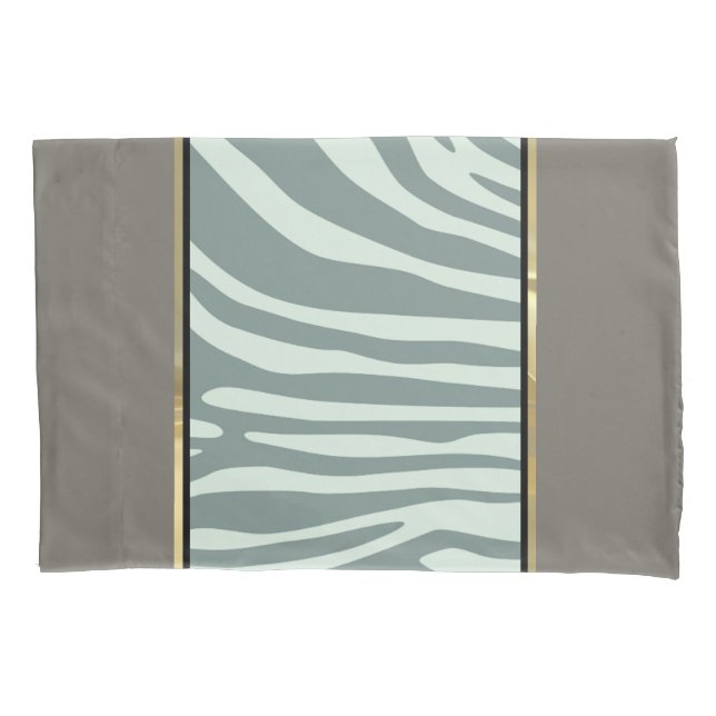 Mint verde, creme e impressão em zebra preta (Frente)