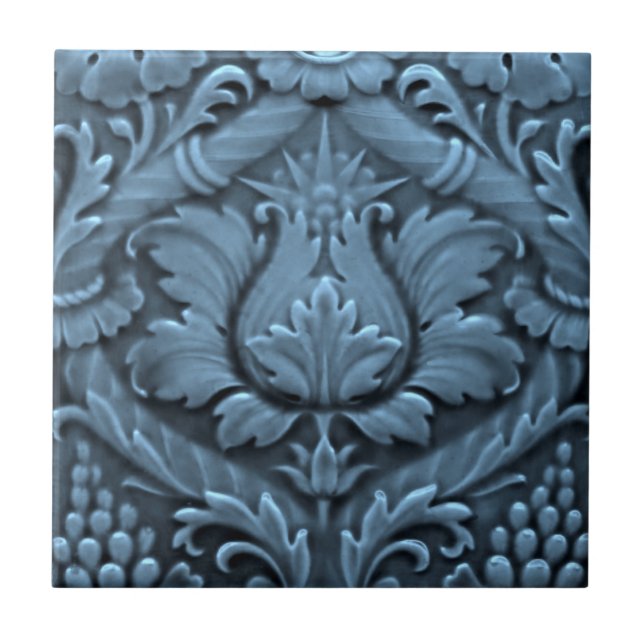 Minton Victorian Faux Alivio Blue Reproduction (Frente)
