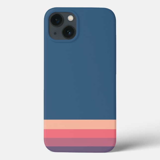 Minúscula 13 com faixa azul moderna iPhone (Verso)