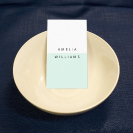 Minúscula Cartão de visita de menta Legal moderna