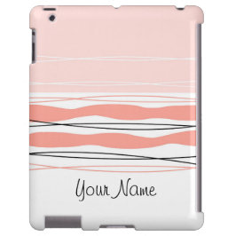 Minúscula iPad horizontal com nome rosa com faixa 