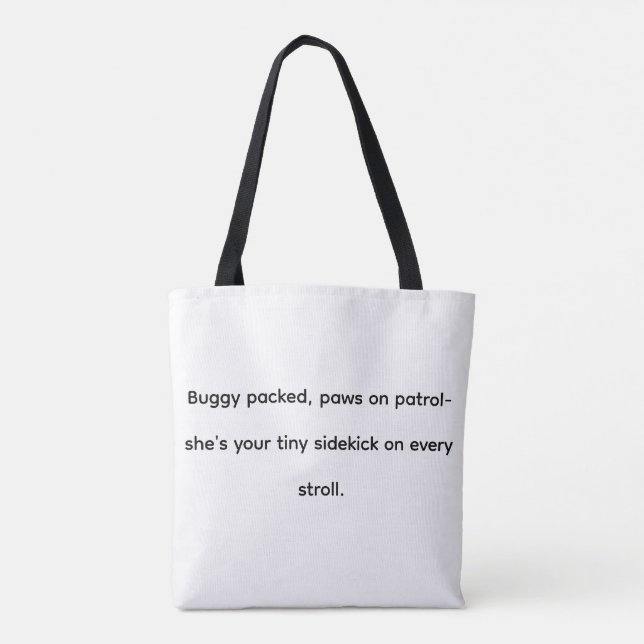 Minúsculo Mas Poderoso: Bolsa Tote Buggy Rosa da D (Verso)