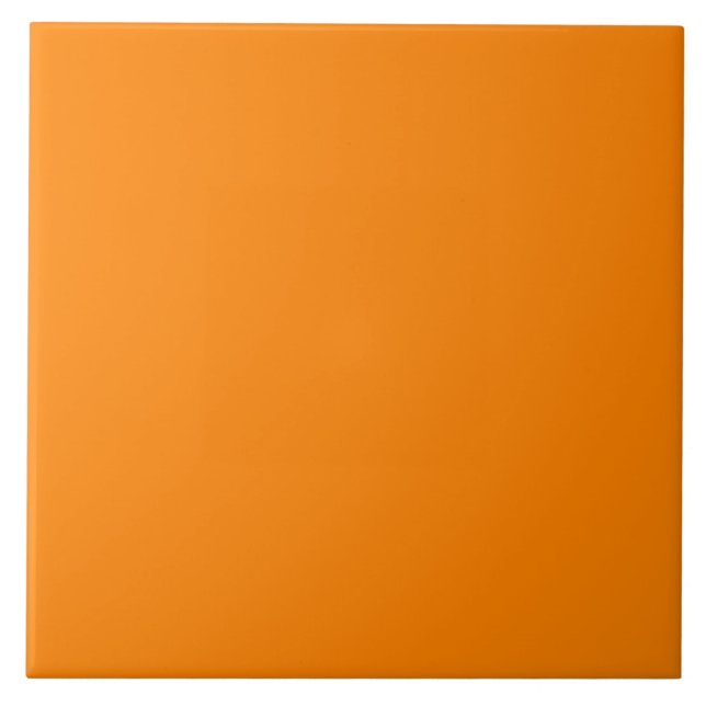 Minúsculo Neon Orange Cerâmica Azulejo 6 Polegadas (Frente)