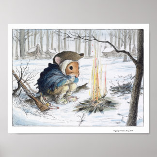 Minuteman no Vale Forge Impressão por Wallace Trip