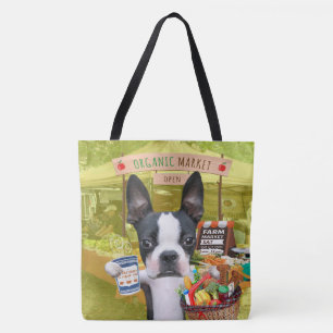 Mirabelle, o bolsa de mercado do boston terrier