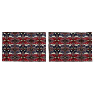 Mirror image generating repeated shape, over white