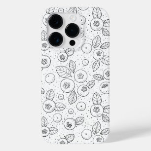 Mirtilos em preto e branco