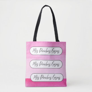 mis pinches cosas shopping tote bag