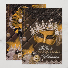 Mis Quince Anos Mascarada Convite de festas