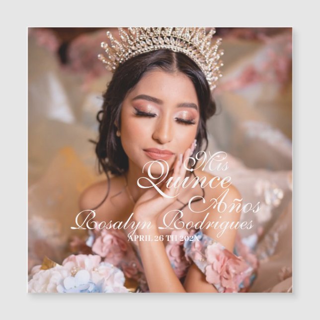 Mis Quince Anos Quinceanera foto 15 Birthday (Frente)