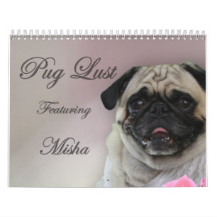 Misha para a luxúria do Pug, calendário da
