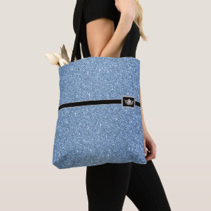 Miss América Crown Pageant Faux Glitter Tote Bag