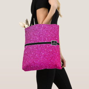 Miss América EUA Pageant Tiara Glitter Tote Bag