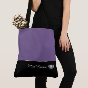 Miss América Prata Tote Bag-Large