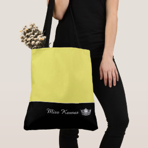 Miss América Prata Tote Bag-Large