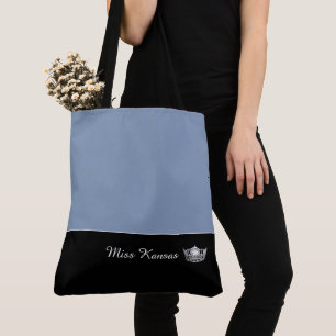 Miss América Prata Tote Bag-Large