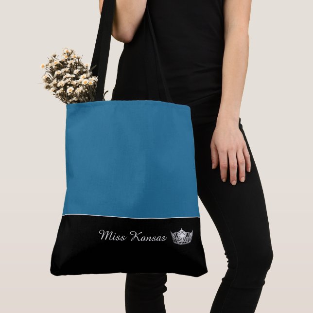 Miss América Prata Tote Bag-Large (Close Up)