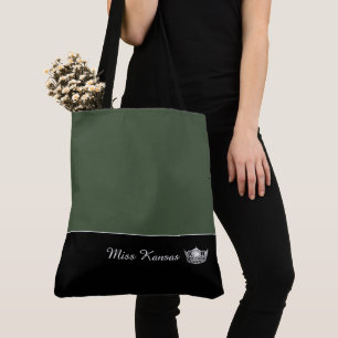 Miss América Prata Tote Bag-Large