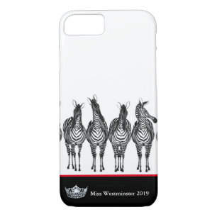 Miss América Silver Crown Capas de telefone-Zebras