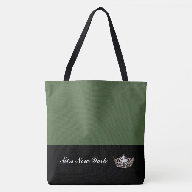 Miss América Silver Crown Tote Bag-Large Cactus (Frente)