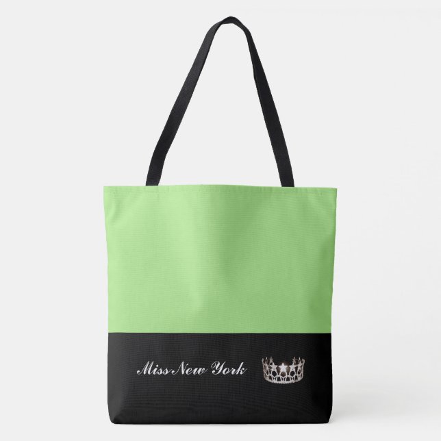 Miss USA Silver Crown Tote Bag-Large Apple (Frente)