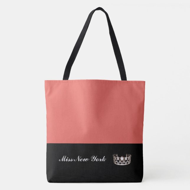 Miss USA Silver Crown Tote Bag-Large Salmon (Frente)