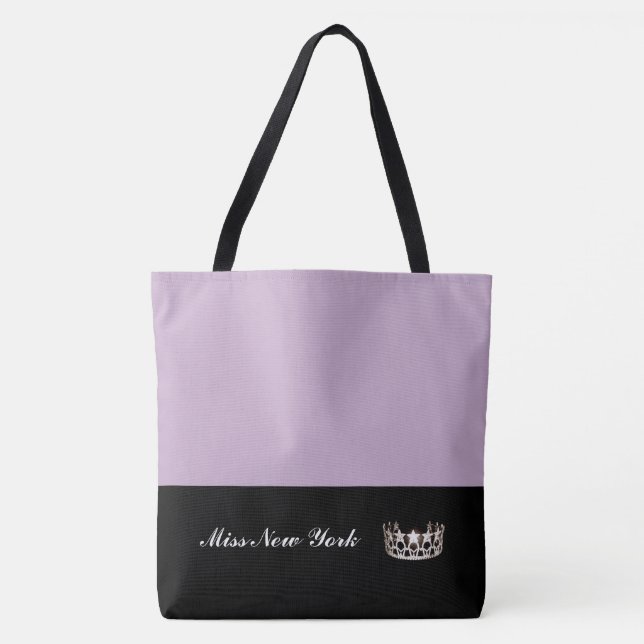 Miss USA Silver Crown Tote Bag-LRGE Lilac (Frente)