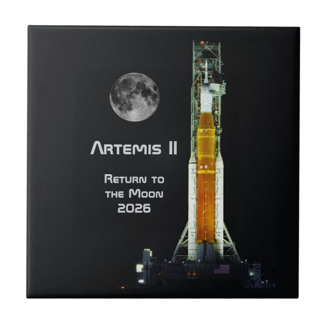 Missão Artemis II na Lua (Frente)