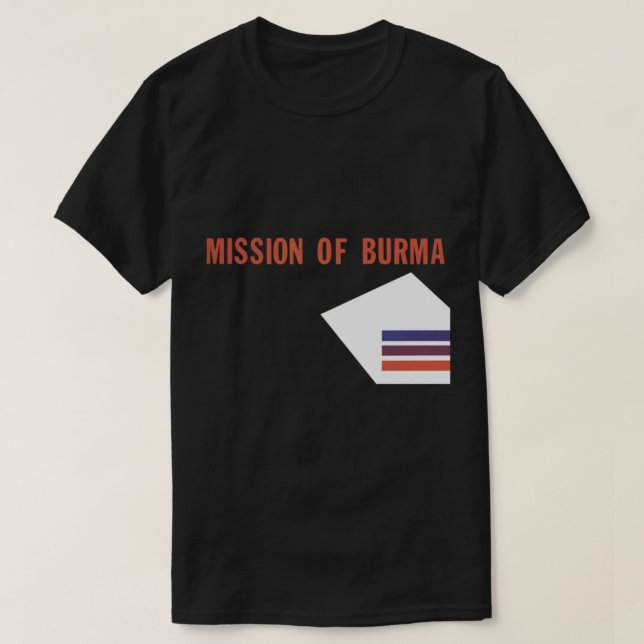 Missão de camiseta essencial da Birmânia (Frente do Design)