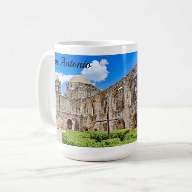 Missão San Jose, Sinal de Fé, Caneca de Café (Frente Esquerda)