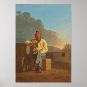 Mississippi Boatman George Bingham Fine Art Poster
