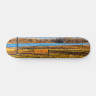 Missouri River Bench Painterly Skateboard