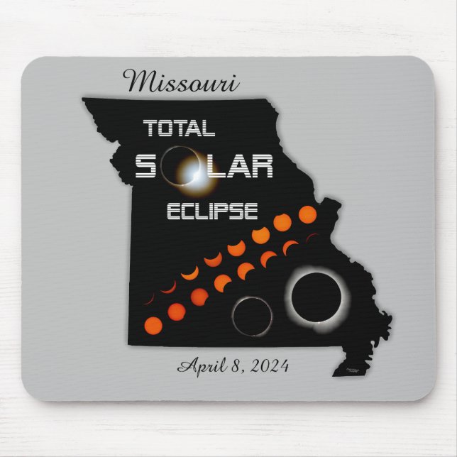 Missouri Solar Eclipse Mousepad (Frente)