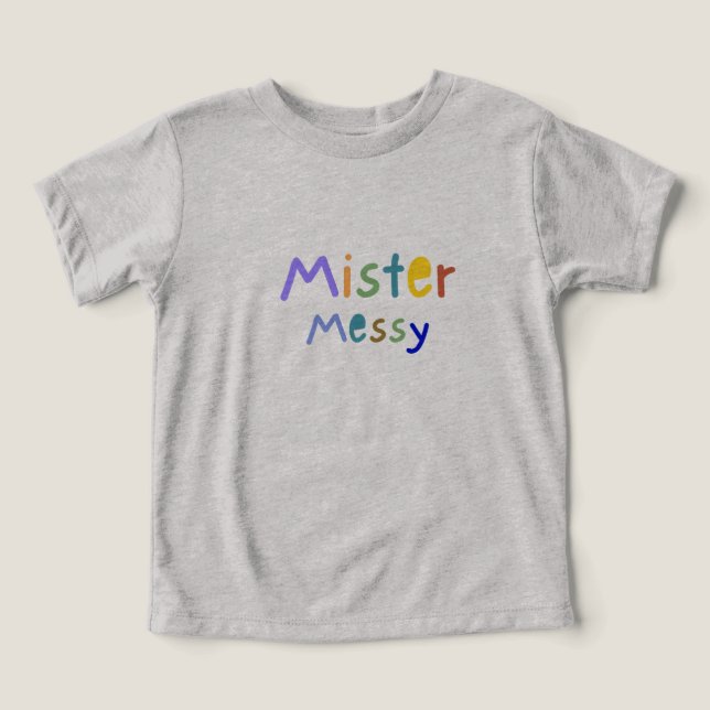 "Mister Messy" baby t-shirts  (Design frontal)