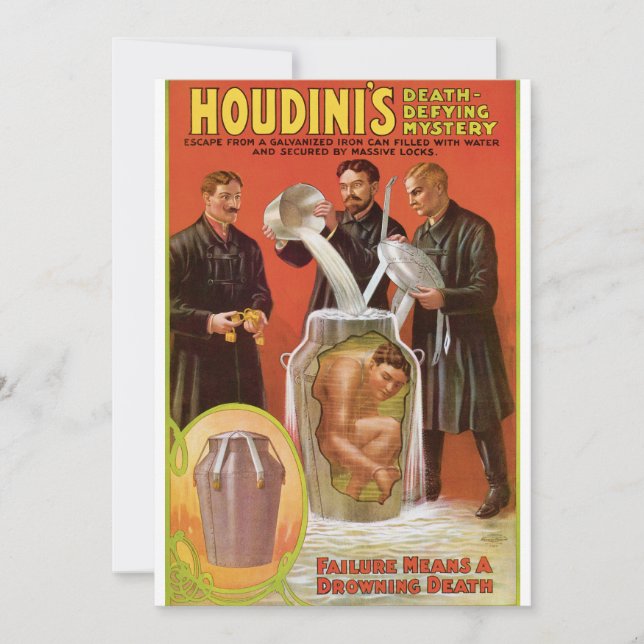 Mistério de Desdefesa da Morte de Huodini, Poster  (Frente)
