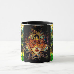 Misteriosa caneca de máscara de beleza com mascara
