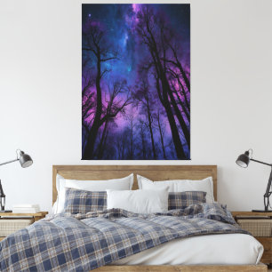 Mística Cosmic Forest Canvas Wall Art - Sonho