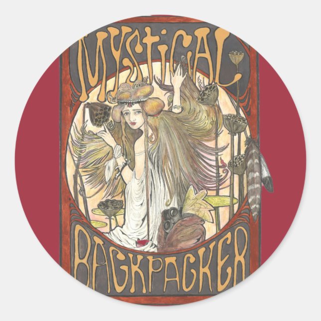 Mística dos adesivos para mochilas místicas (Frente)