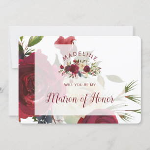 Mistletoon Manor Maton of Honor Proposta Card